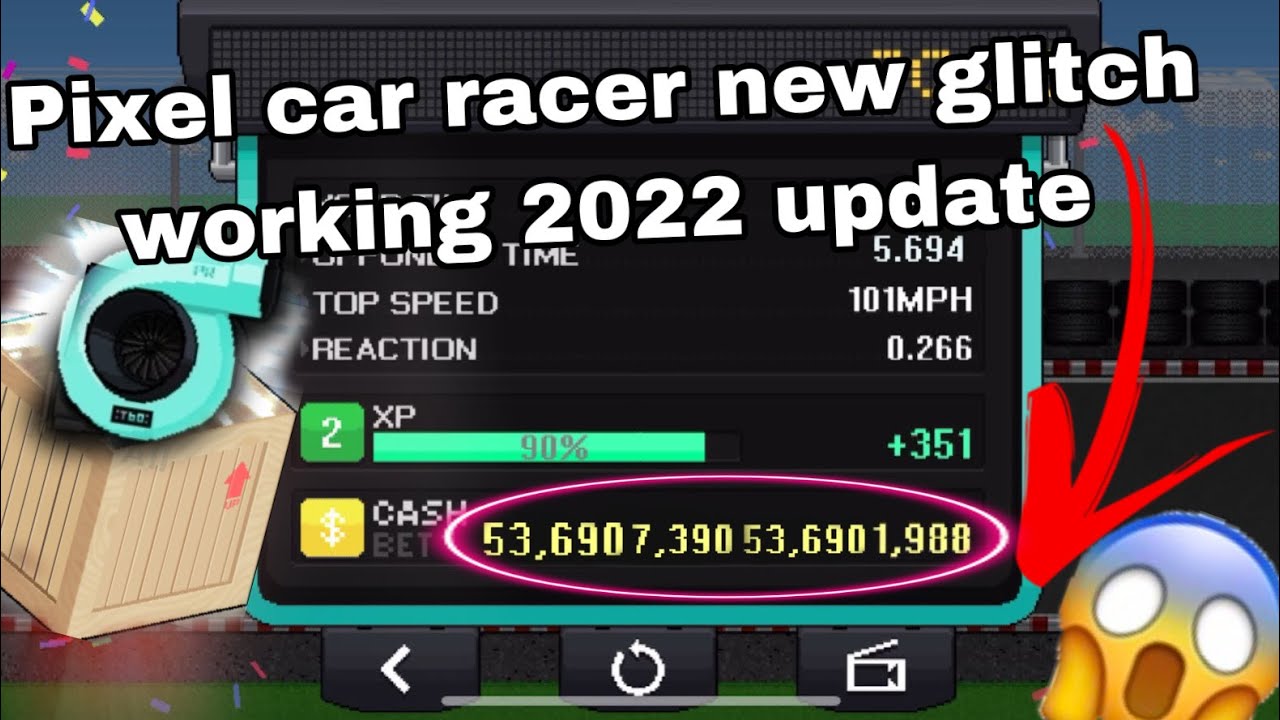 Pixel Car Racer новое обновление глюк бесконечные деньги 2022