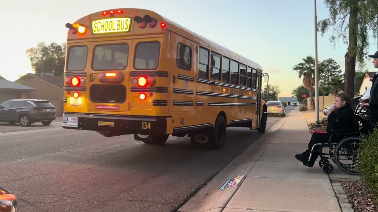 Beautiful morning Sagan bus