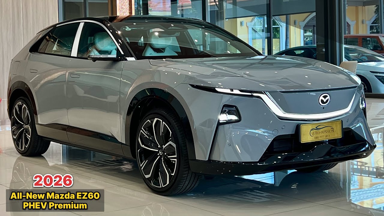 Mazda EZ60 PHEV 2026 года — суперпремиум-впечатления с потрясающими технологиями внутри и снаружи!