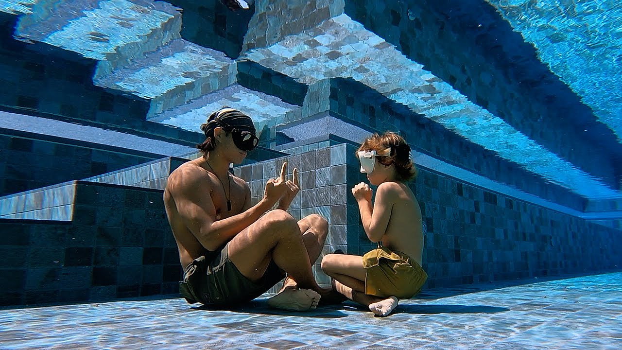 BABY SWIM LESSONS in the MOST CRYSTAL CLEAR SWIMMING POOL IN THE WORLD!!