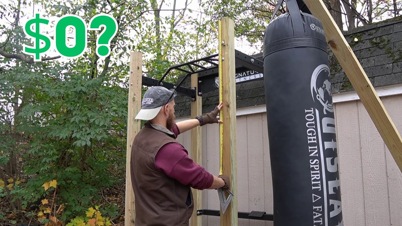 Building a power rack workout station for pull-ups and barbell training - faith in the process