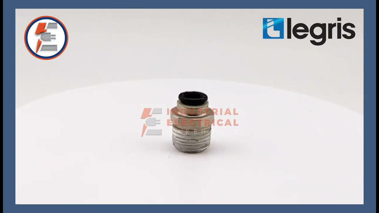 Legris 31750613 Straight Threaded Fitting | 6mm Push-to-Connect | Reliable Pneumatic Connector