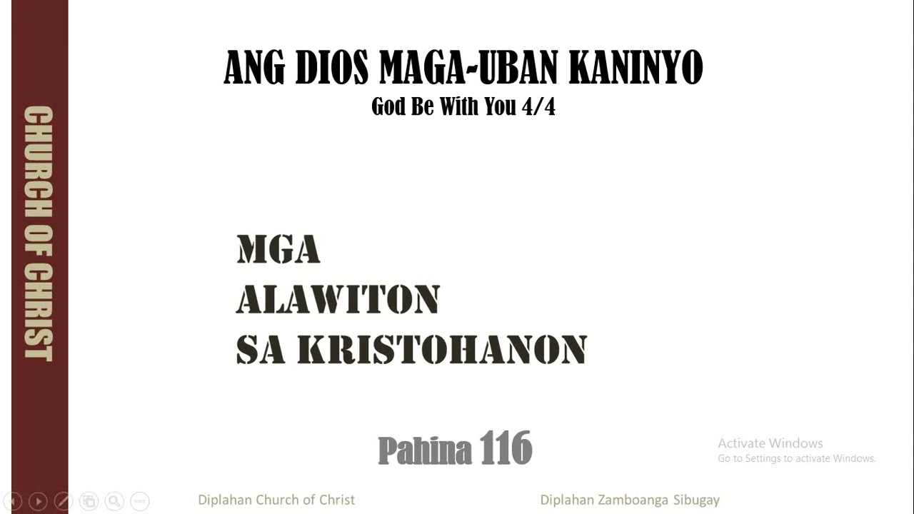 God be with You in Cebuano Version