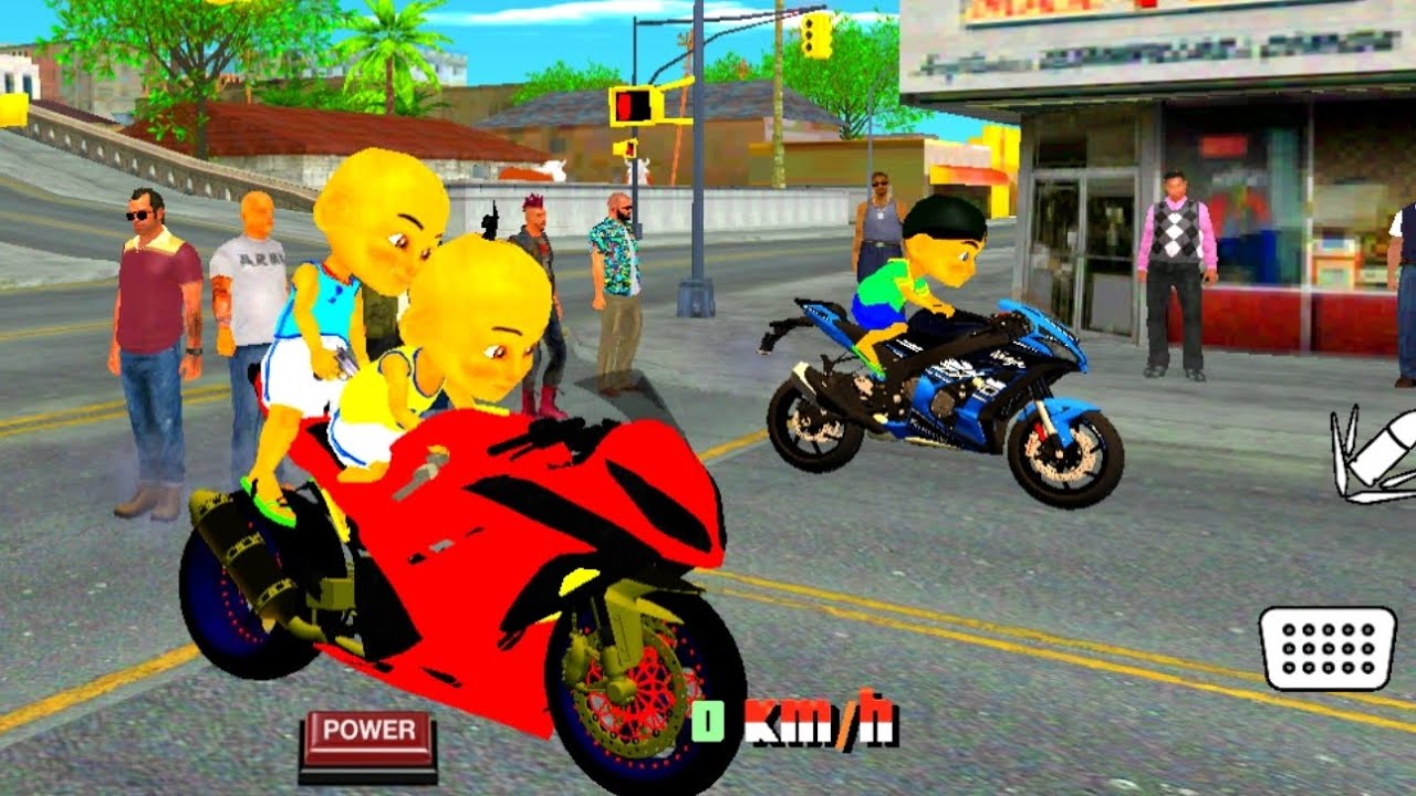 Balapan motor KAWASAKI 250 🔥upin & ipin VS mail cs‼️🥳🤣🤣#sheratv27💥