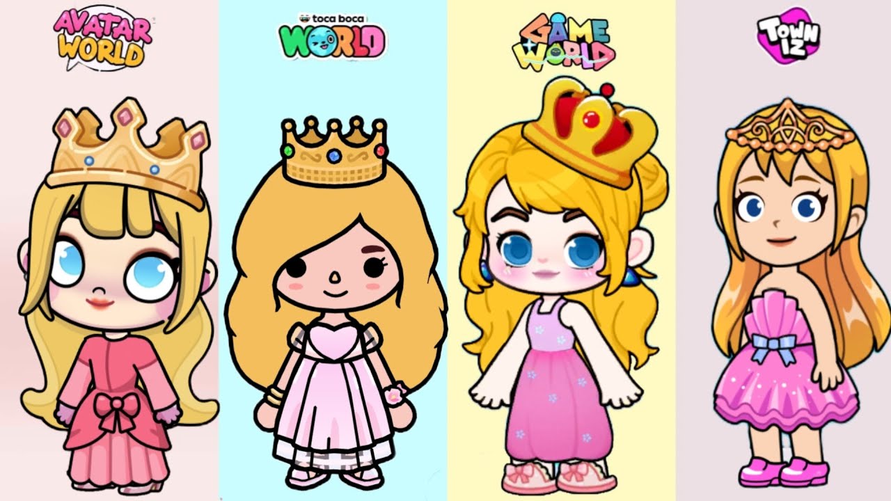 🩷Princess Peach Inspired Look In Avatar World #pazu #avatarworld #gameworld #tocaboca 