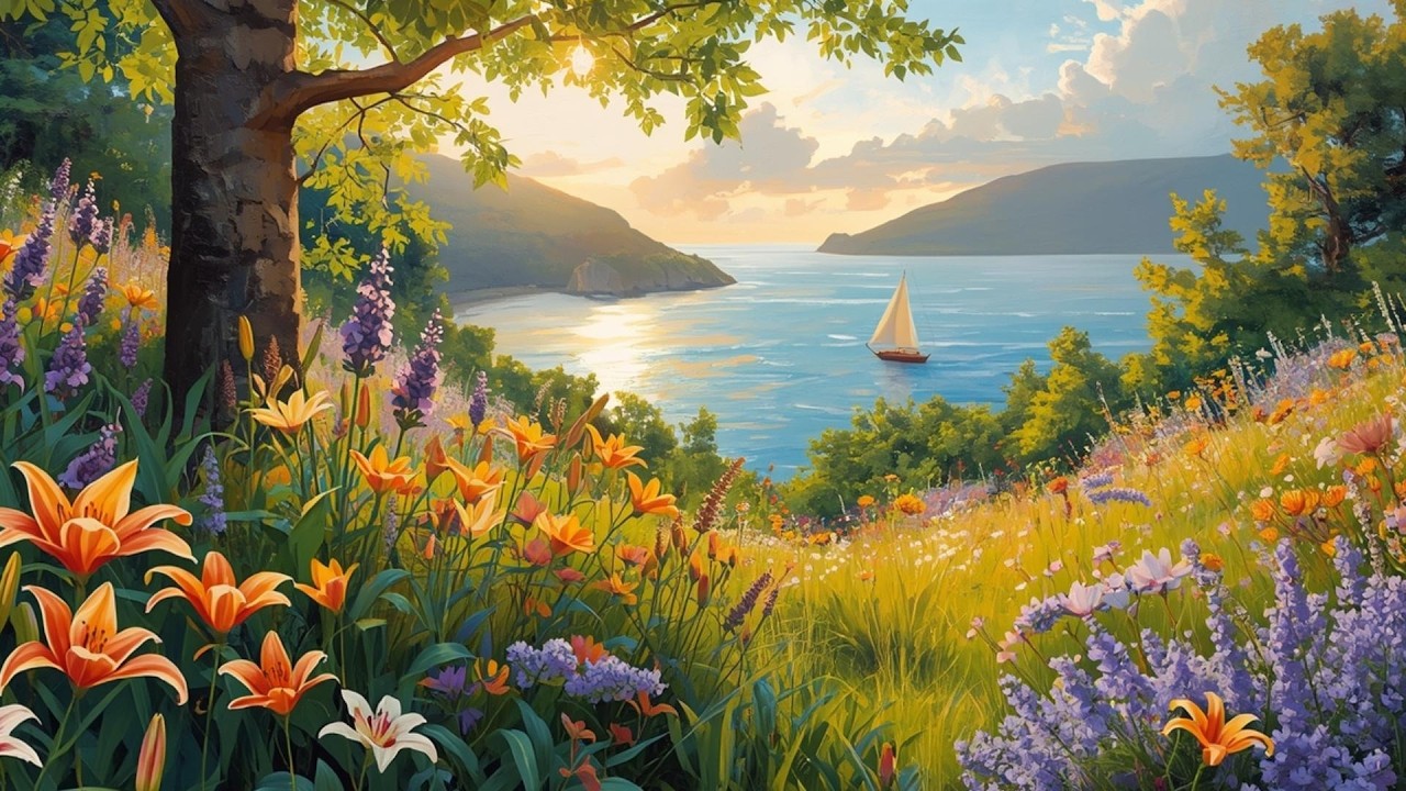 Heaven on Earth Free Tv Art Wallpaper LIVE Screensaver Home Decor Oil Painting Digital Wildflower