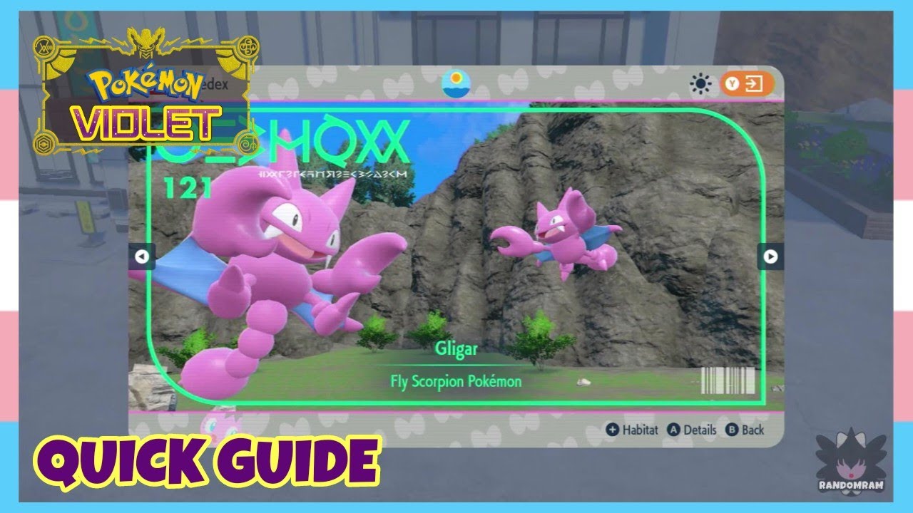 Where To Catch Gligar In Pokemon Scarlet & Violet *The Teal Mask* | Location Quick Guide