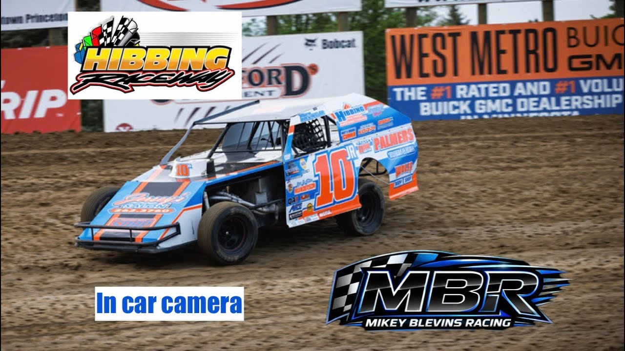 Hibbing raceway heat race ( In car camera) 2024 