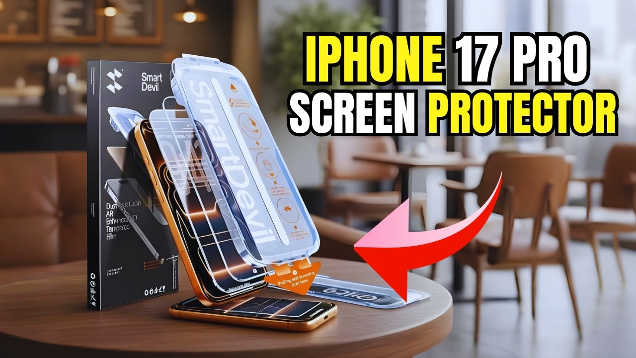 Распаковка и установка защитного стекла для iPhone 17 Pro &mdash; обзор закаленного стекла SMARTDEVIL 9H!