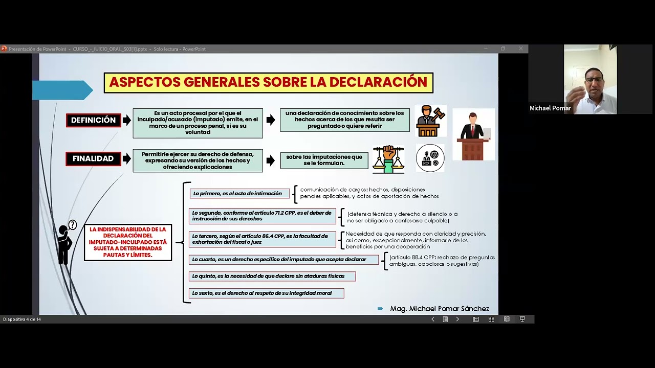 3era Sesión del Curso Especializado en Juicio Oral | Pomar & Abogados