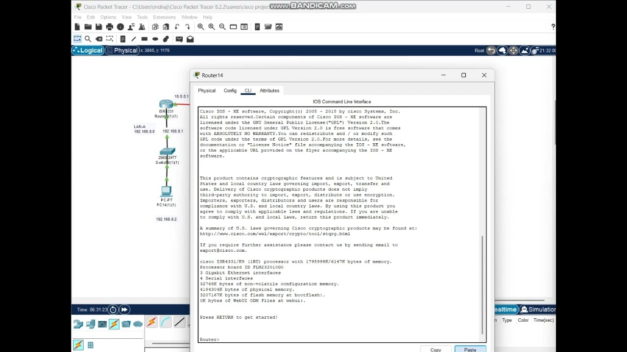 Cisco Packet Tracer With CLI Command For 4 Router | Networking