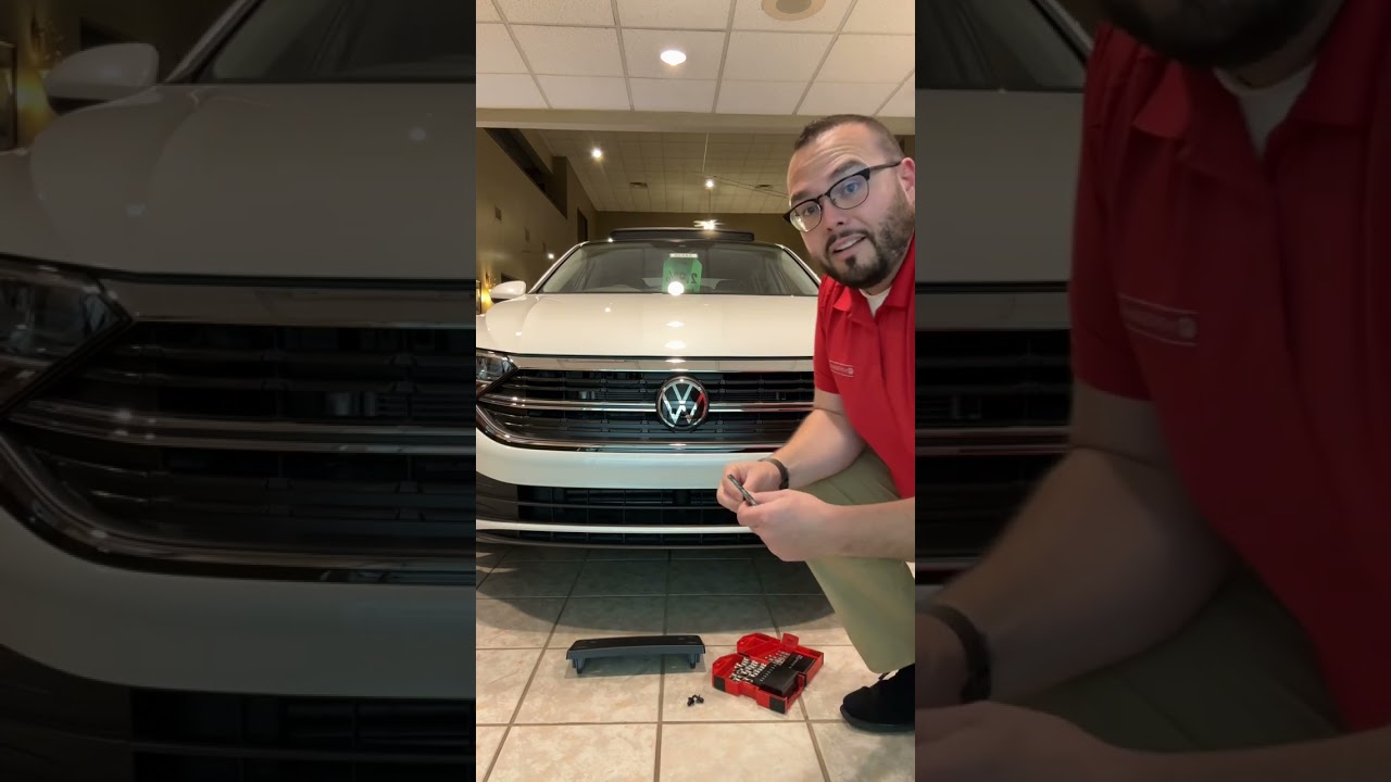 How to Install a Front License Plate Bracket on a VW