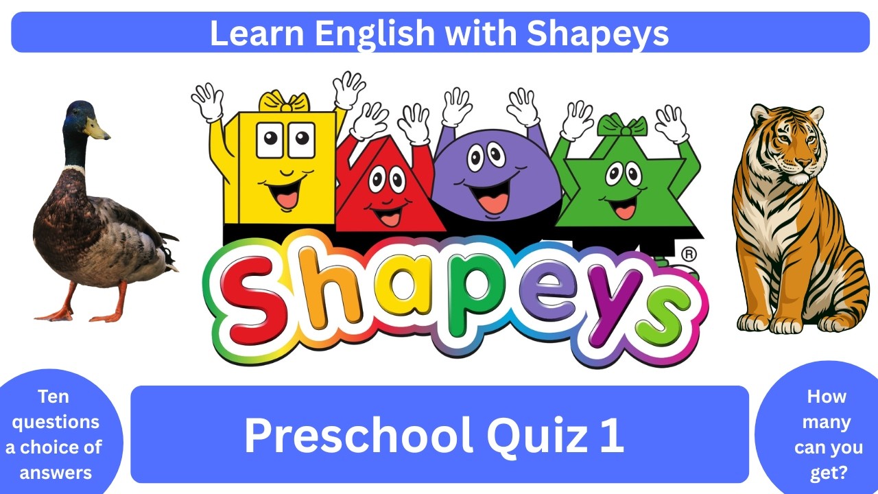 Shapeys Preschool Quiz 1