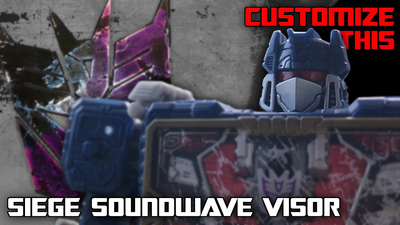Tambeyoda Reviews: Custom Siege Soundwave Red Visor