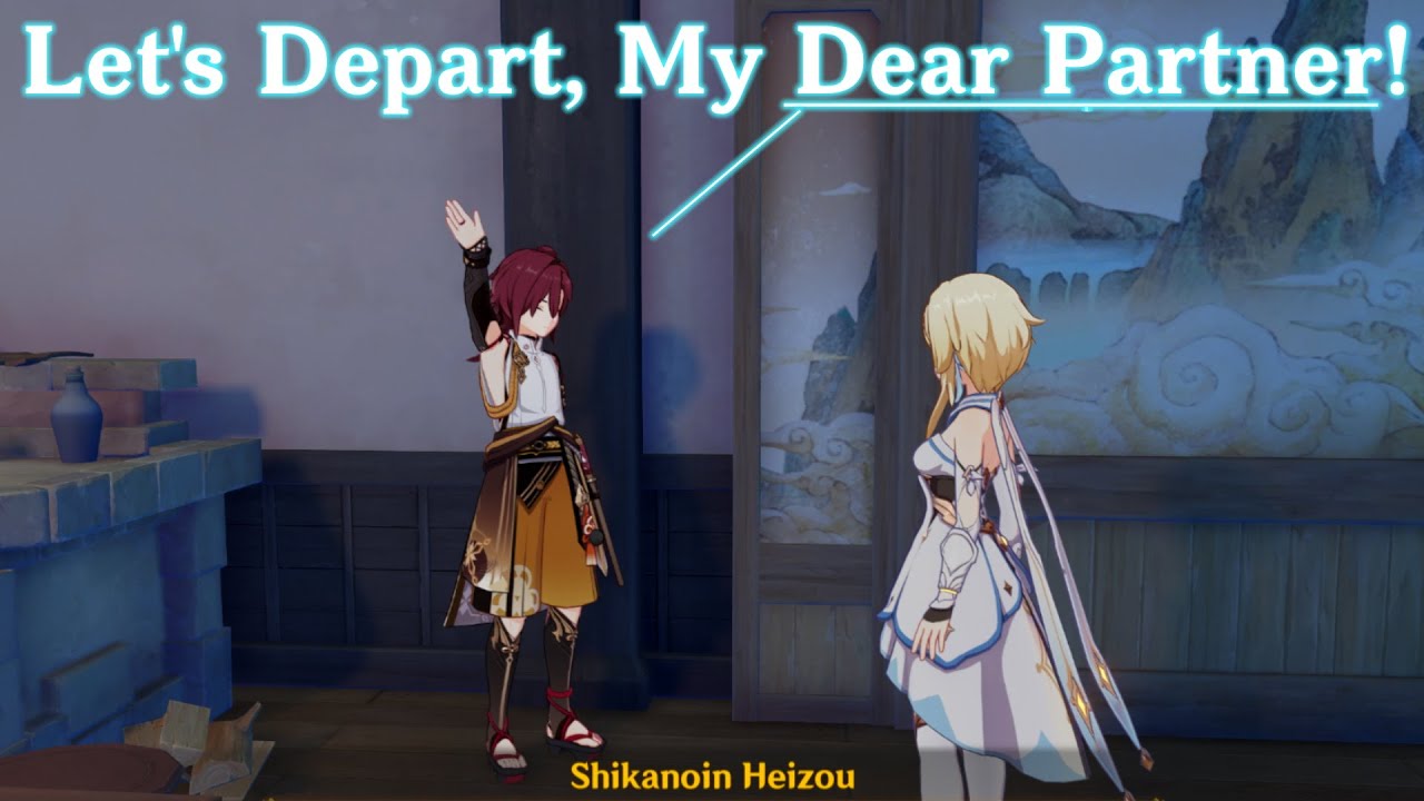 All Shikanoin Heizou Serenitea Pot Voicelines and Set Dialogue (Genshin Impact)