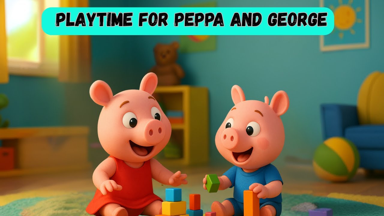 🐷Playtime for Peppa and George | Peppa Pig Storytime Read Aloud Story for Kids Once Upon a Page