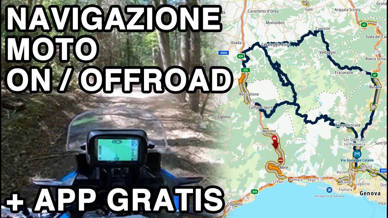 NAVIGAZIONE MOTO ON e OFFROAD - Come pianifico i percorsi