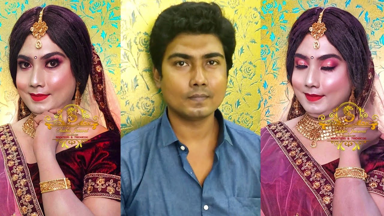 Best Male to Female Transformation Makeup ||Bridal Makeup|| Suman Chowdhury