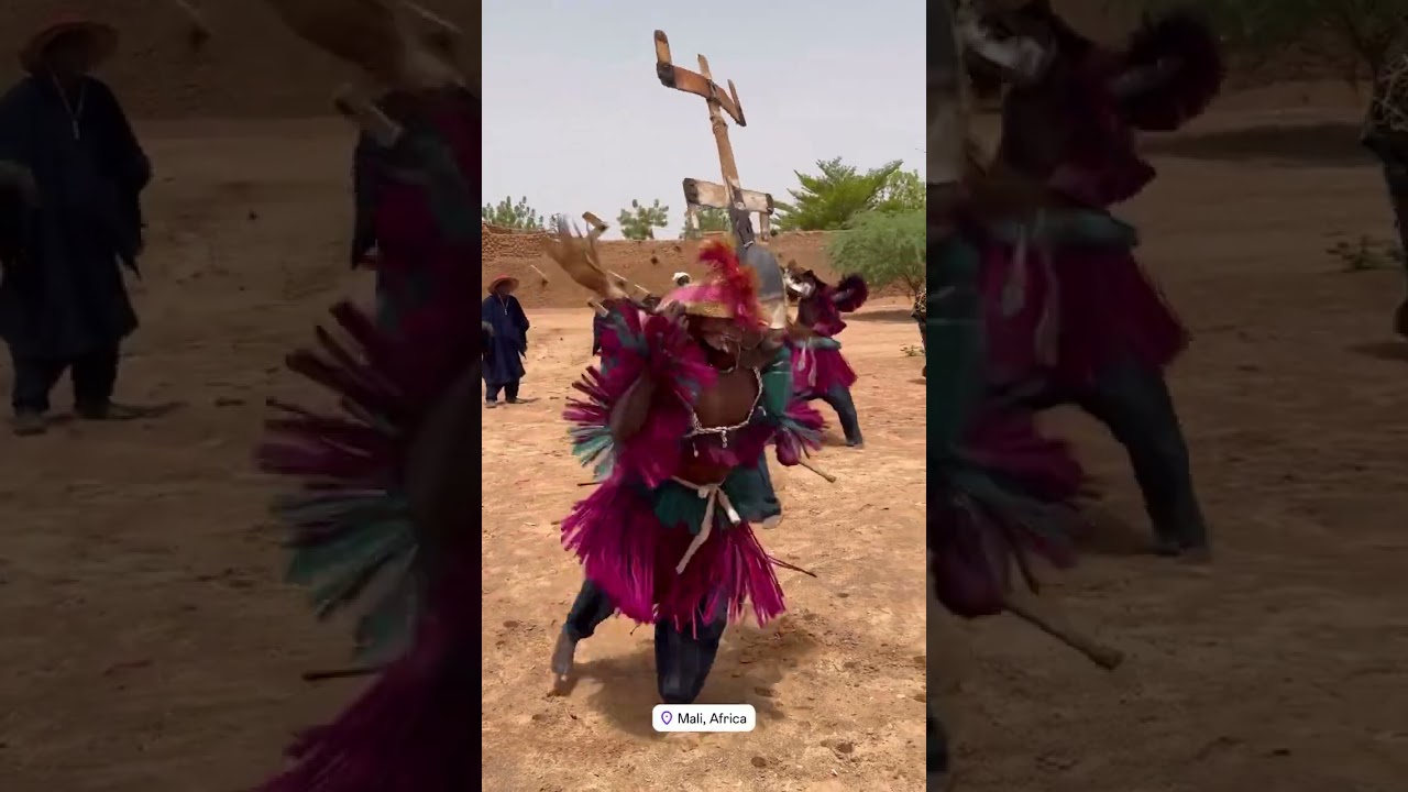 The Dogon Masquerades  of Mali #africa #mali