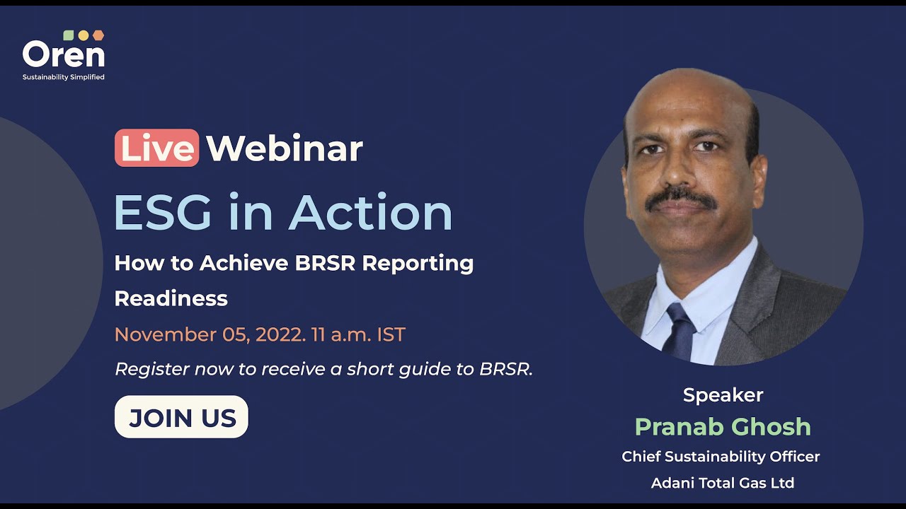 Webinar on How to Achieve BRSR Reporting Readiness | Oren