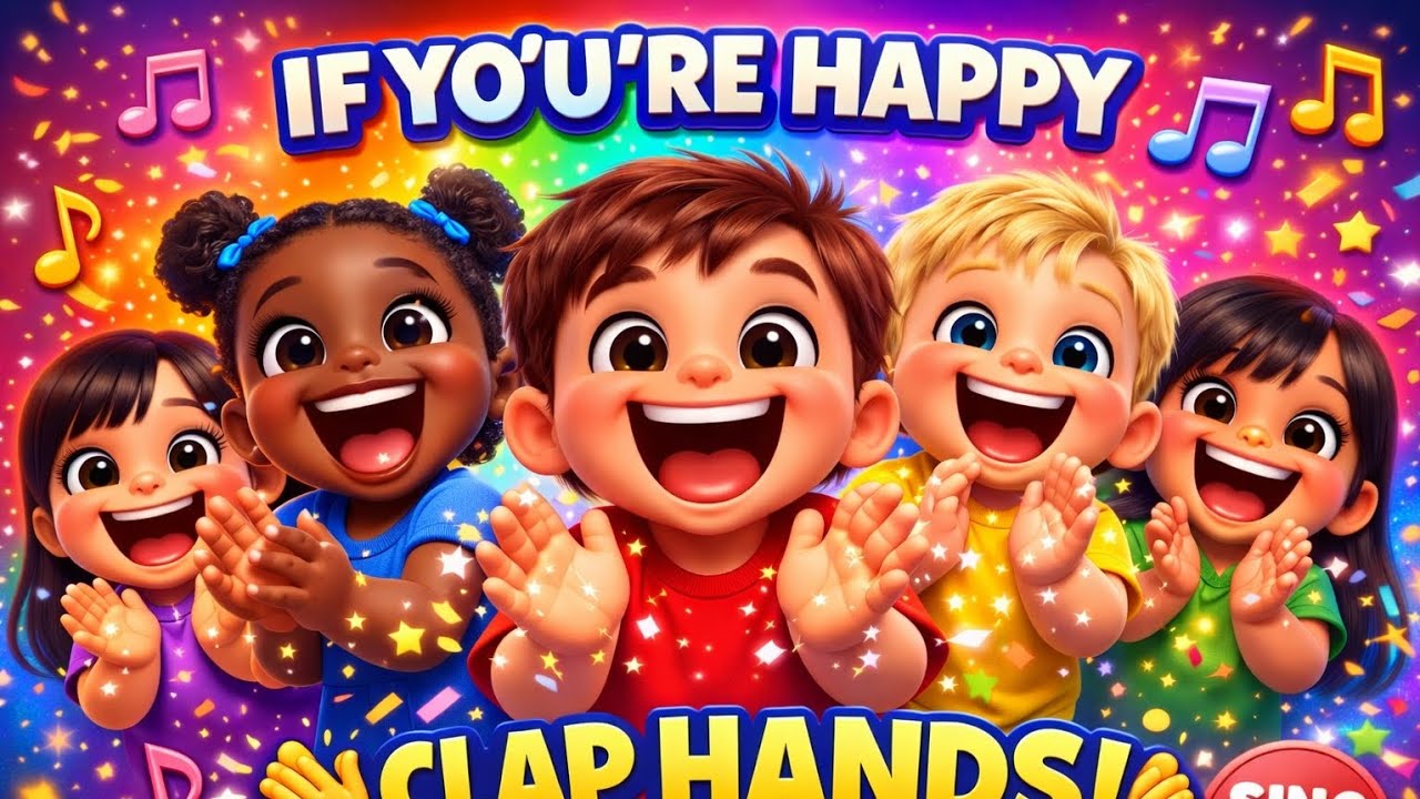 If You're Happy and You Know It 👏 Clap Hands Kids Song 🎵