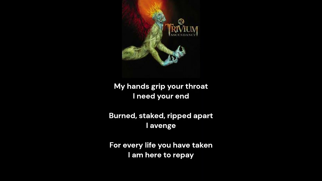 Trivium - Pull Harder On The Strings Of Your Martyr (Drop C + Lyrics)