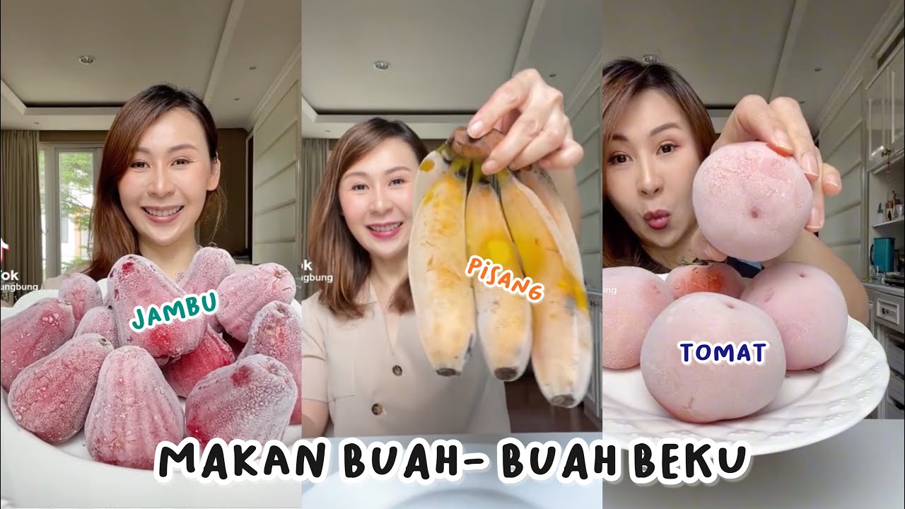 COBA BERBAGAI MACAM BUAH BEKU‼️||KOMPLIKASI VIDEO SIBUBUNG #tikokviral #tiktokvideo