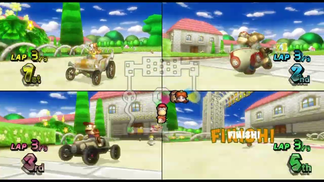 Mario Kart Wii ✦ 4 Players #333 Lightning Cup Mirror