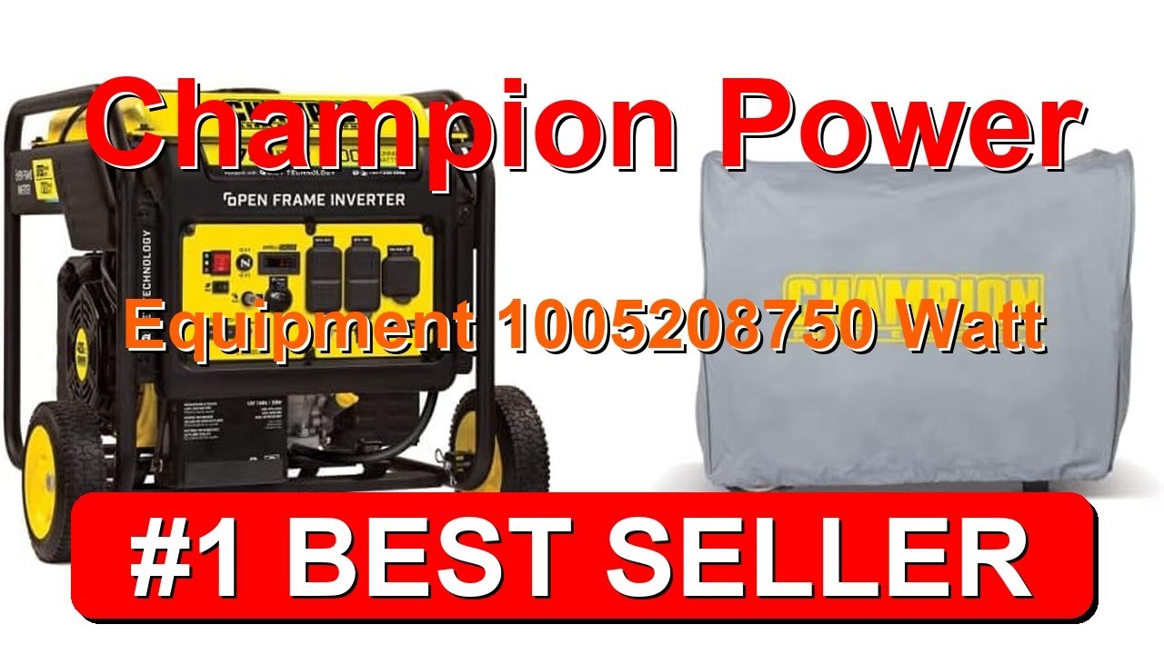 Champion Power Equipment 100520 8750 W seria DH falownik z otwartą ramą i rozrusznikiem elektrycz...