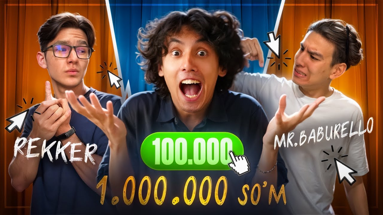KIM BIR 100 000 TA TUGMANI BOSSA MILLION YUTIB OLADI!