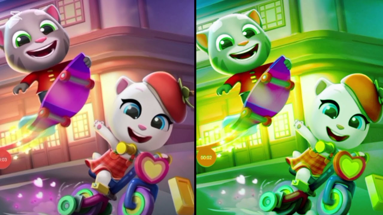 Talking Tom gold run Gameplay Beccafico New year Vs angle Halloween /TnG part 2