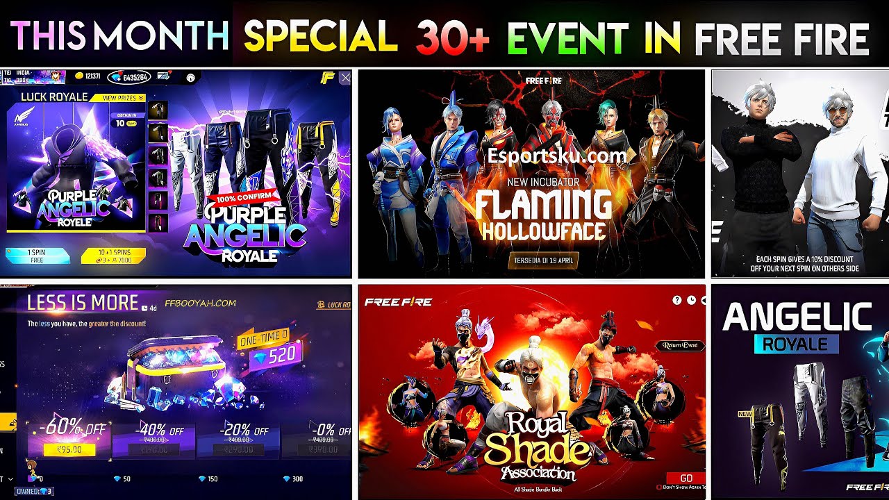 Upcoming Events in Free Fire 🤯🥳| Free Fire New Event | Ff New Event | New Event Ff