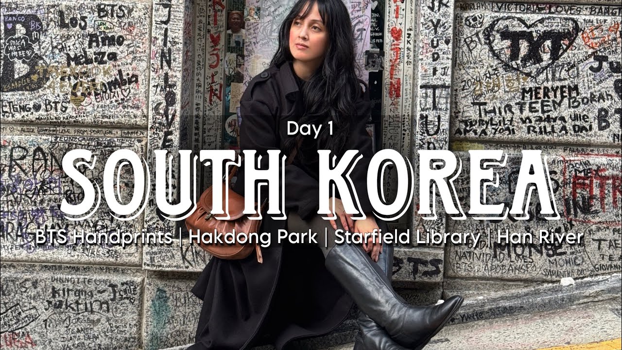 VLOG | Part 2 | Gangnam District, BTS Handprints, Hakdong Park, Starfield Library, Han River