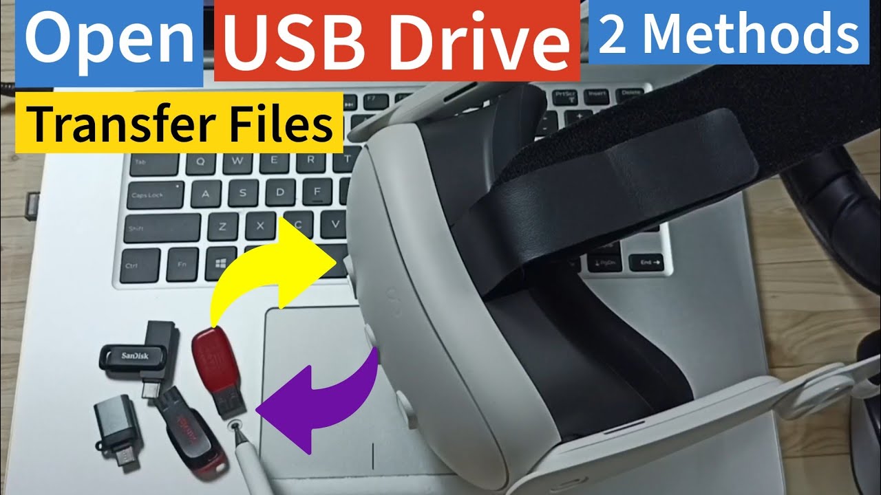 Как открыть USB-накопитель в Meta Quest 3, Quest 3s, Quest 2 и Pro, переносить файлы и воспроизво...