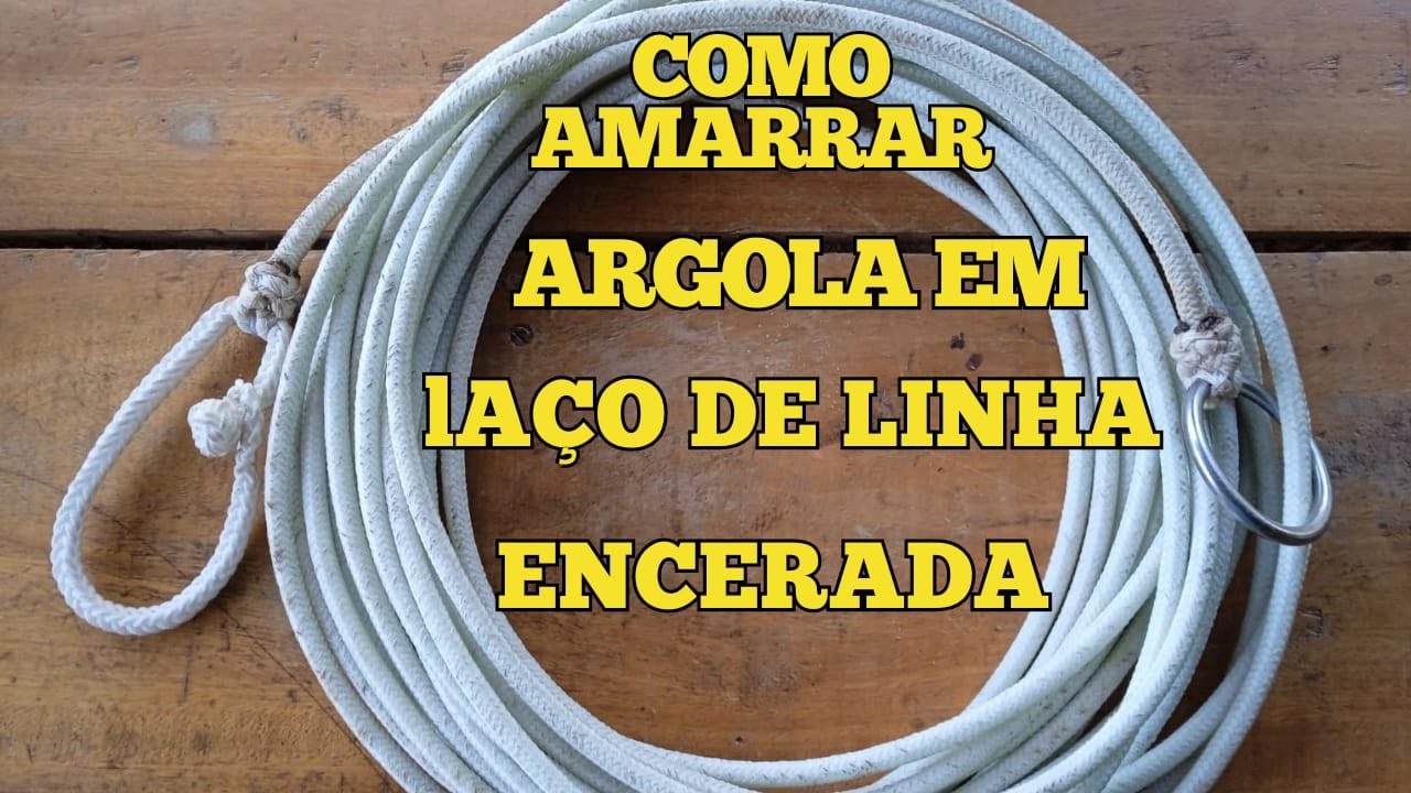 Como amarrar argola em laço de cordão encerado