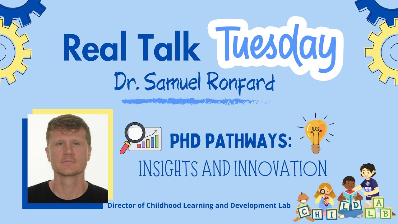 Real Talk Tuesday - 1 | Key Insights when pursuing a PhD | Dr. Samuel Ronfard