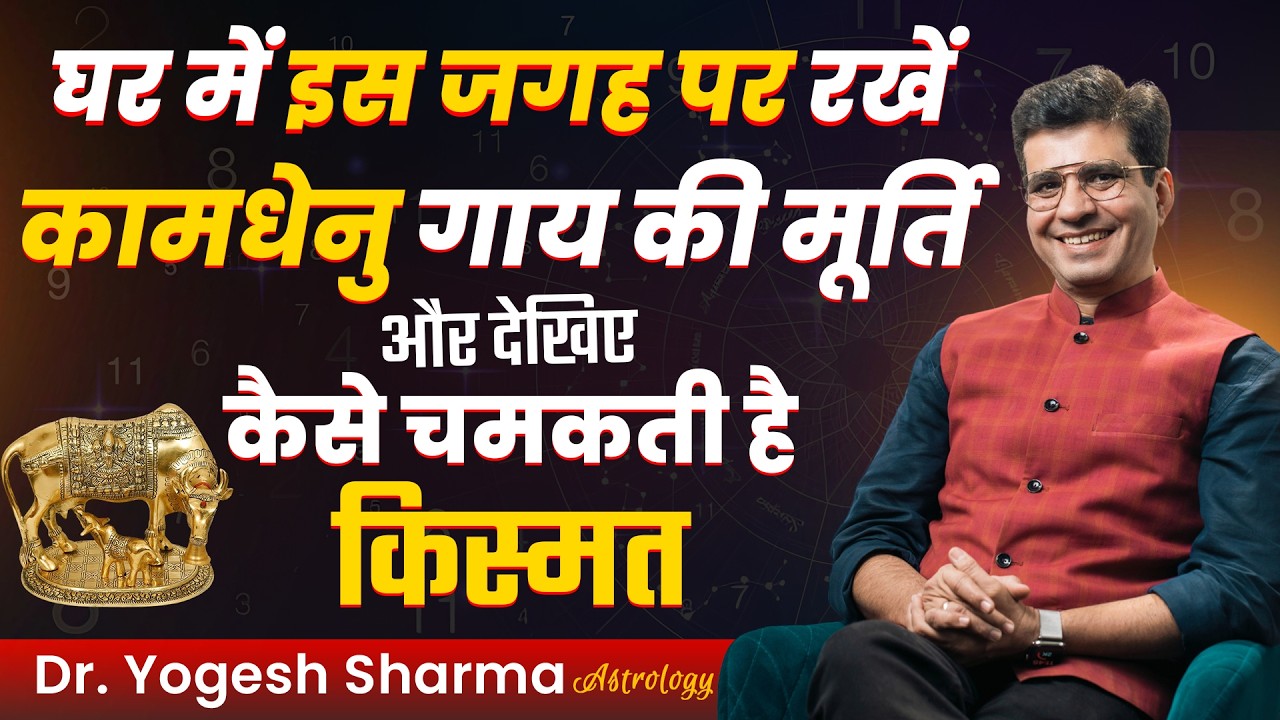 घर में इस जगह पर रखें कामधेनु गाय की मूर्ति, और देखिए कैसे चमकती है किस्मत | Happy Life Astro