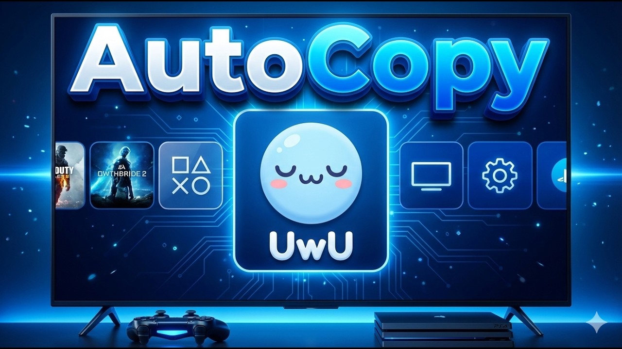 Vue JB AutoCopy All From Your Jailbroken PS4 No Computer No FTP But Require Online Storage Hosting