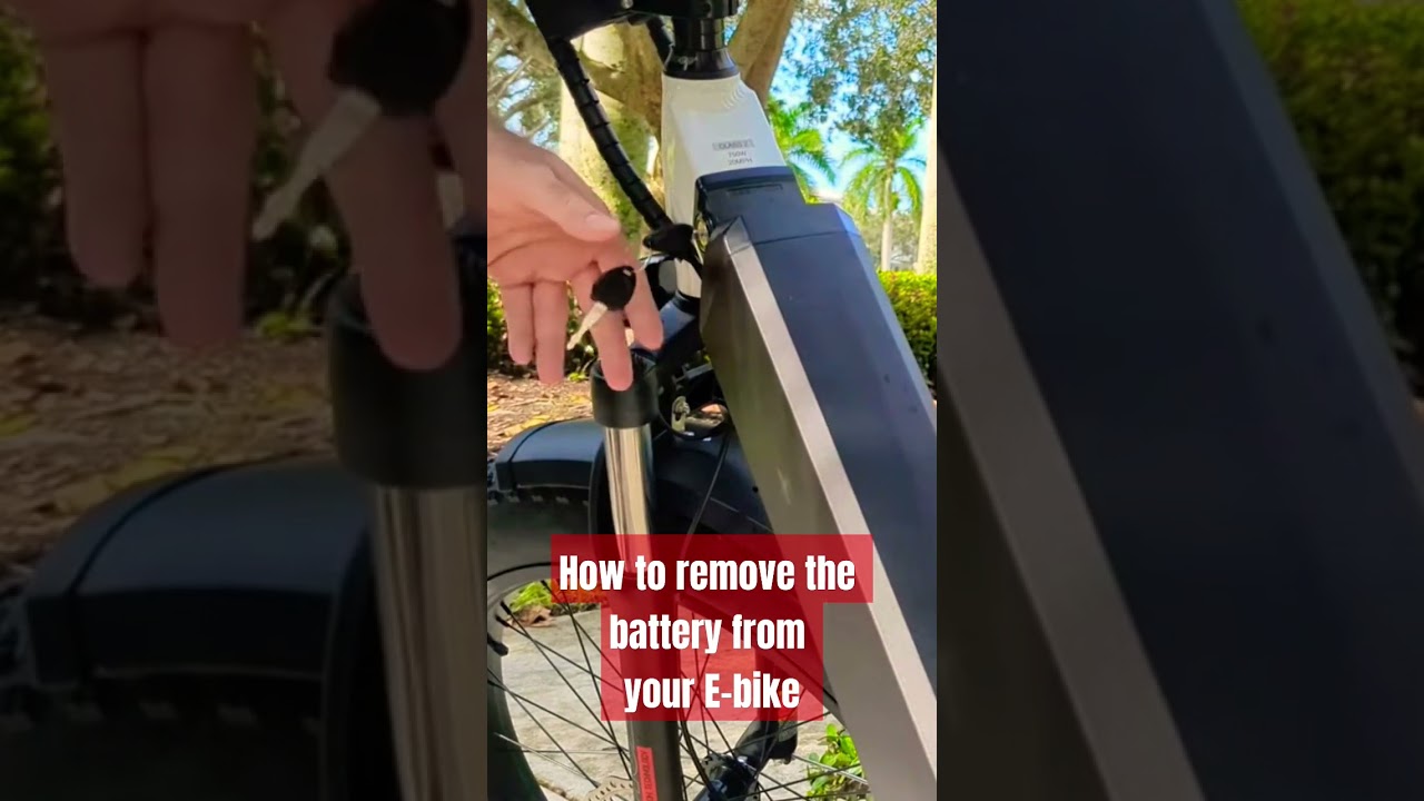 E-bike battery removal