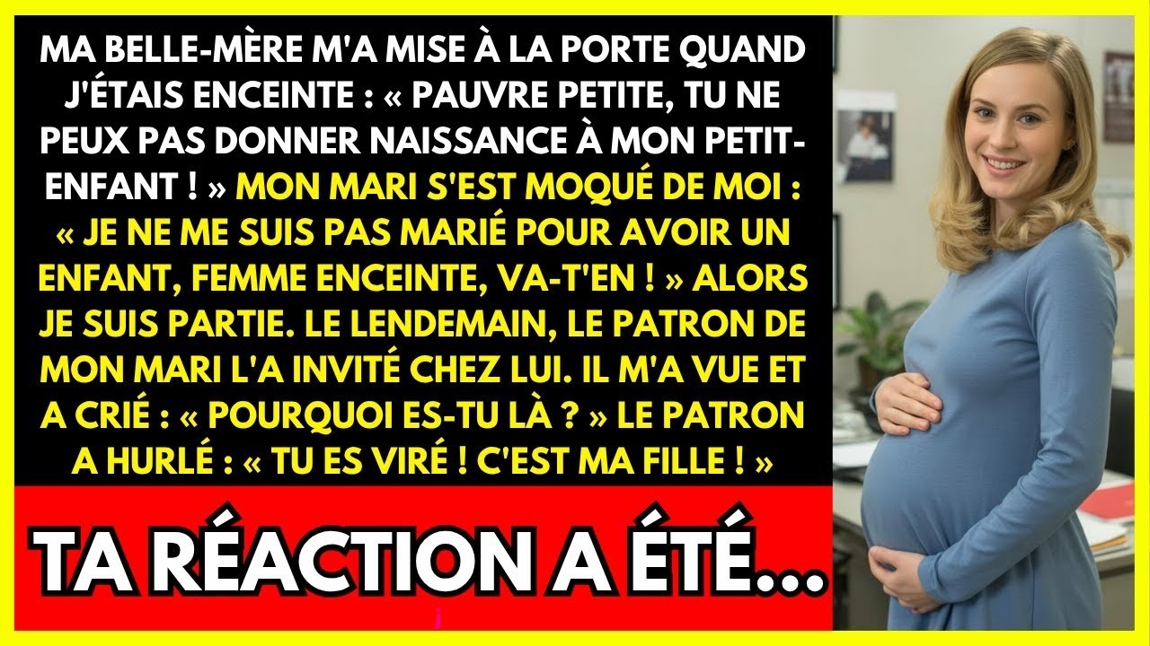 MA BELLE MÈRE M'A MISE À LA PORTE QUAND J'ÉTAIS ENCEINTE    PAUVRE PETITE, TU NE PEUX PAS DONNER
