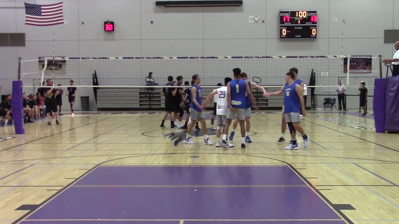 Clovis High Boys Volleyball vs Madera South  03-15-17 Set 1