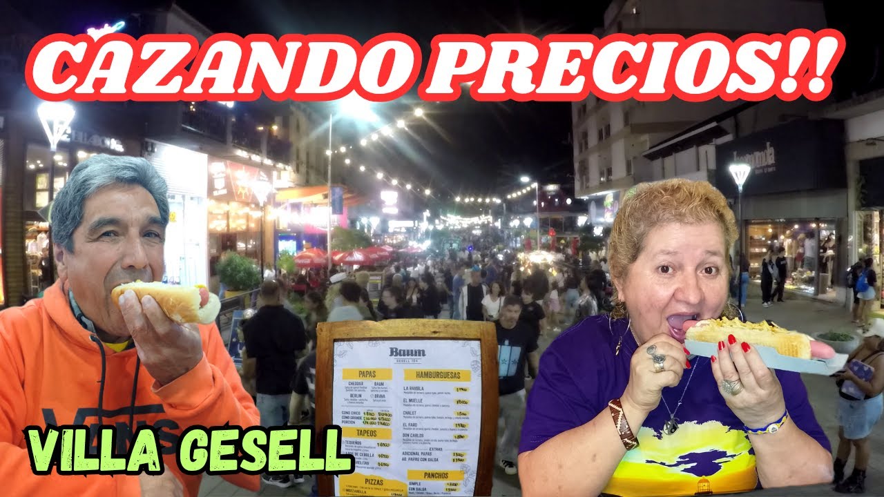 SE COME BARATO EN  VILLA GESELL?  Peatonal de NOCHE