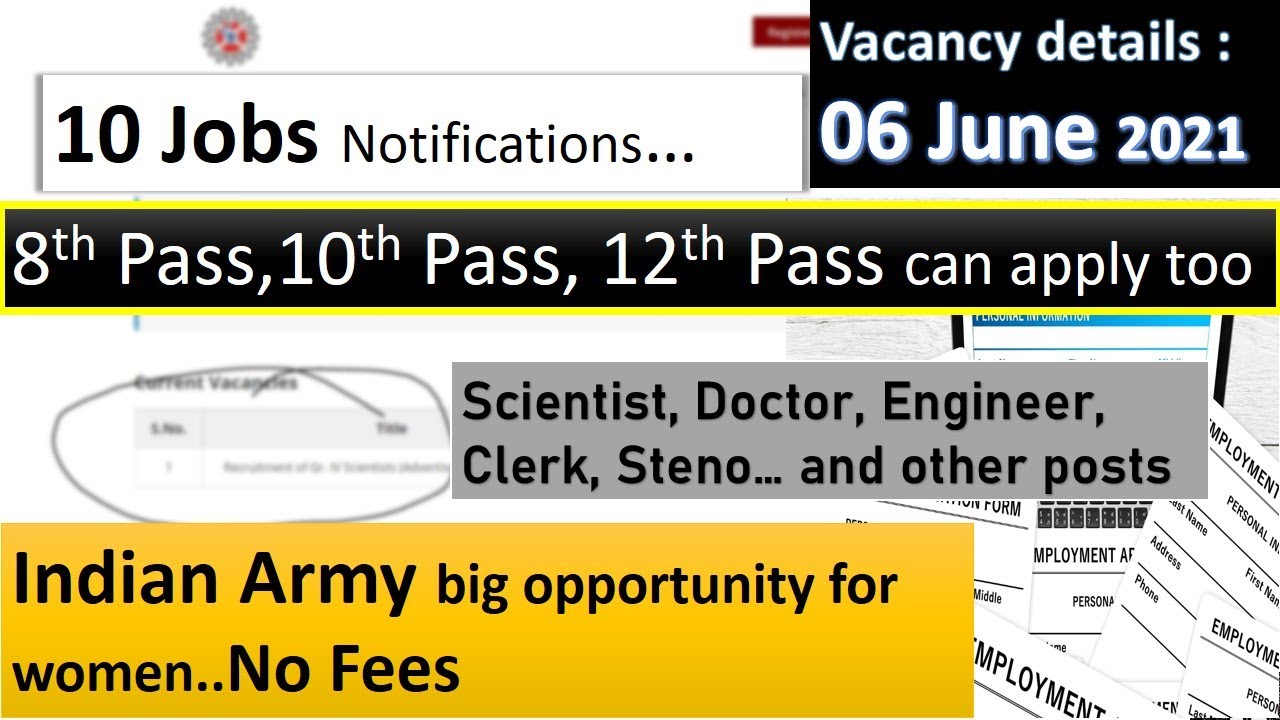 June 2021 govt job notifications | govt jobs vacancies | govts jobs 2021 #govtjobvacancy