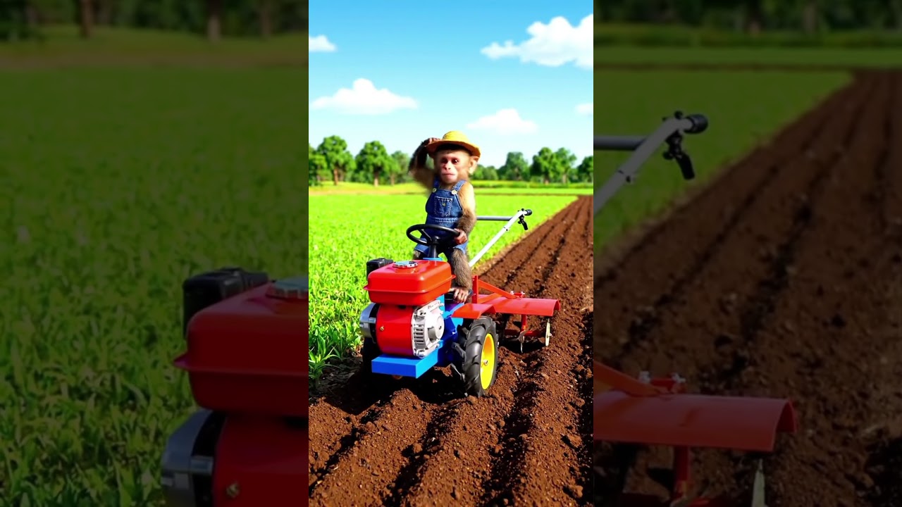 &ldquo;Cute Monkey Farmer | 15s Funny Farming Story | Shorts Video&rdquo;