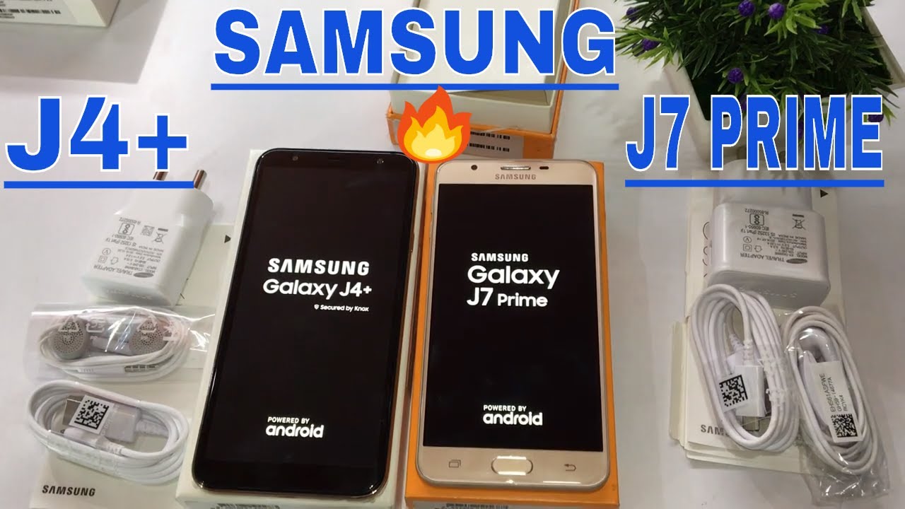 Samsung J4+ Vs Samsung J7 Prime Unboxing + review and compare in Hindi