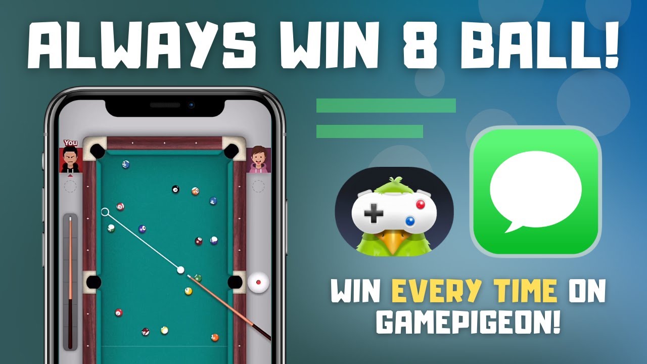 Как ВСЕГДА выигрывать в бильярд-8 Ball Pool на GamePigeon! (Игры iMessage)