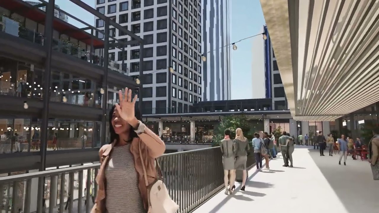 Elephant and Castle town centre fly-through