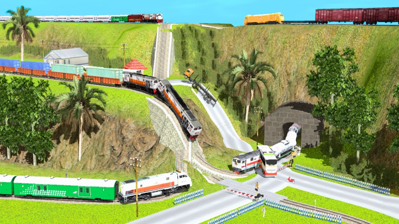 Perlintasan Kereta Api Unik‼️#49