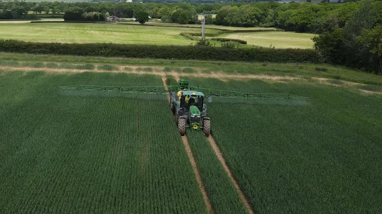 SPRAYING LIQUID N ONTO WHEAT!