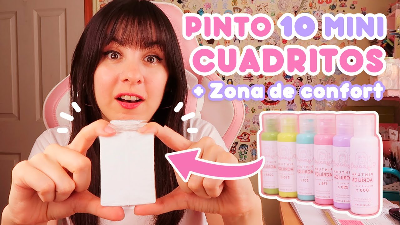 ¡PINTO 10 MINI CUADROS! 🎨 + Reflexiones sobre LA ZONA DE CONFORT 🧻